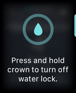 Apple Watch Turn Off Water Lock Message