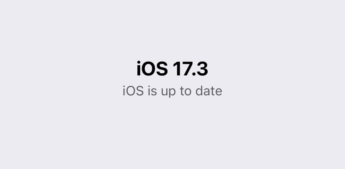 Image Showing iOS Software Up to Date