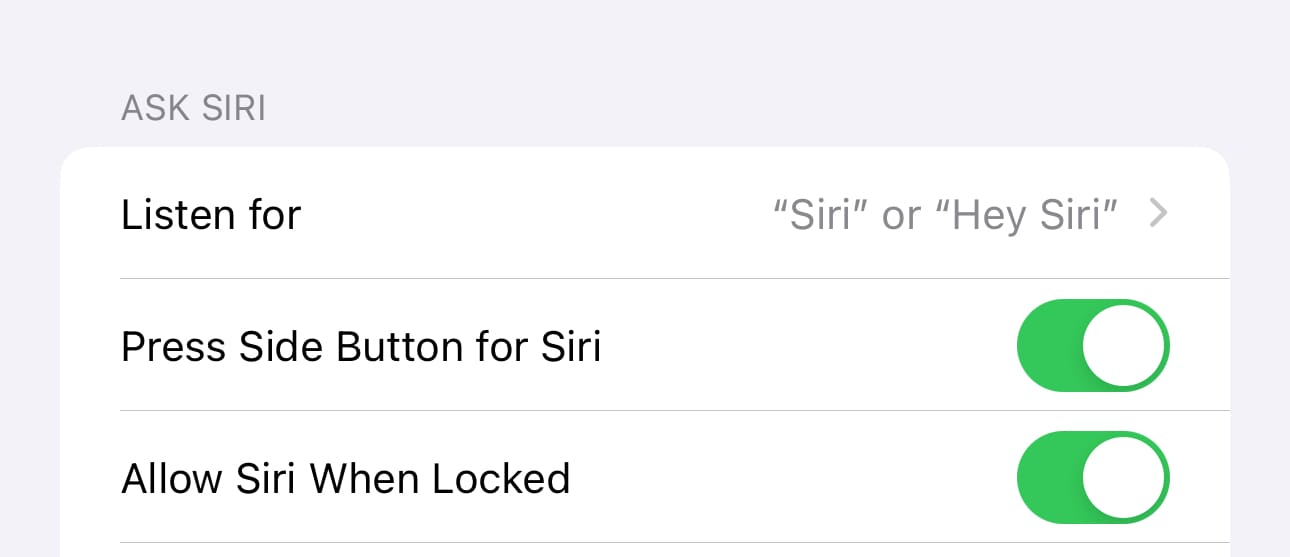 Siri Not Working - Turn off Siri