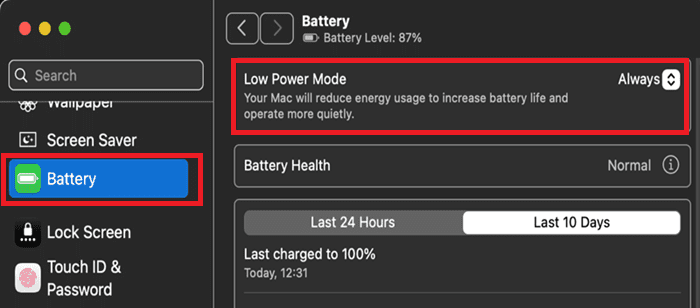 MacBook-Pro-Low-Power-Mode-Battery-Settings