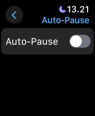 Toggle Off Auto Pause on Your Apple Watch