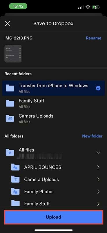 Wirelessly Transfer Files from iPhone to Windows Devices 4