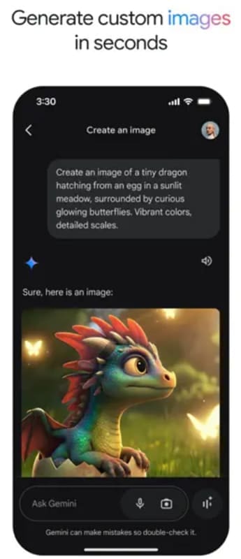 Using Google Gemini App for iPhone 5