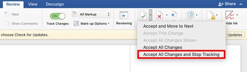 How to Remove Personal Info from Word Doc (Mac) 4