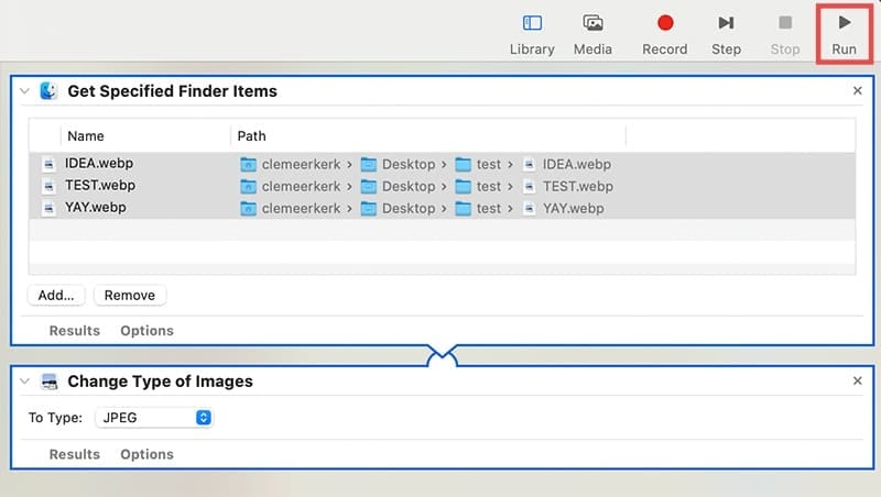 How to Convert a WEBP File to JPG or PNG on Mac Automatically 11