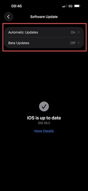 How to Stop iPhone From Automatically Updating to iOS 26 2
