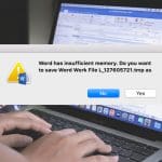 word has insufficient memory mac