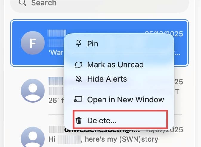 How to Delete Messages on Mac but Not on iPhone 7