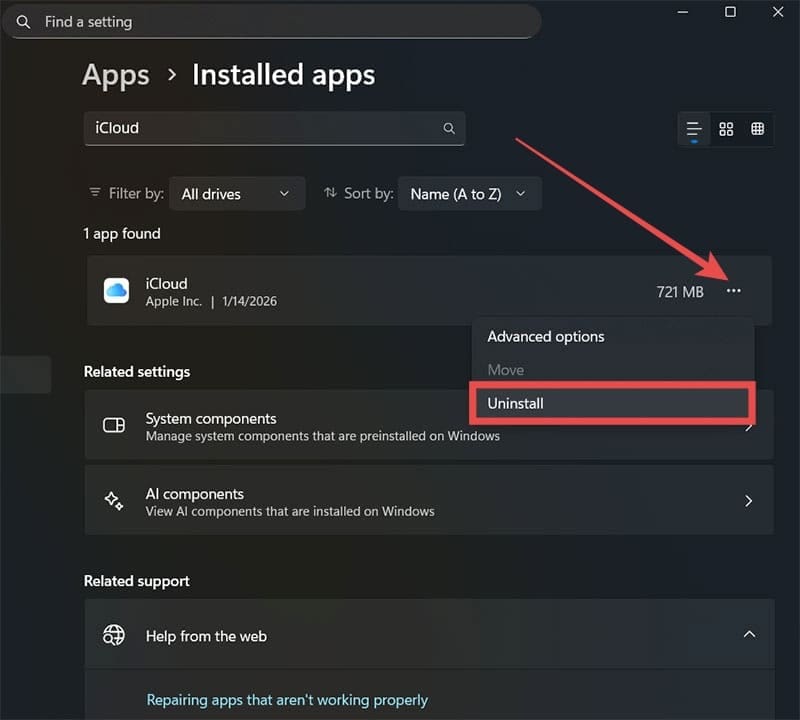 iCloud Account Doesn’t Show in Outlook 1
