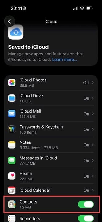 How to Restore Deleted Contacts via iCloud 1