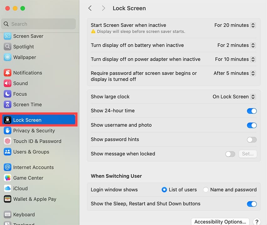 How to Hide Username and Photo on the Mac Lock Screen 2