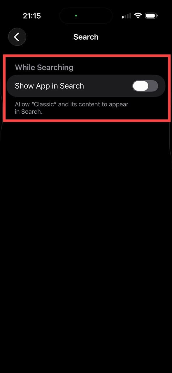How to Hide App Results From Spotlight 6