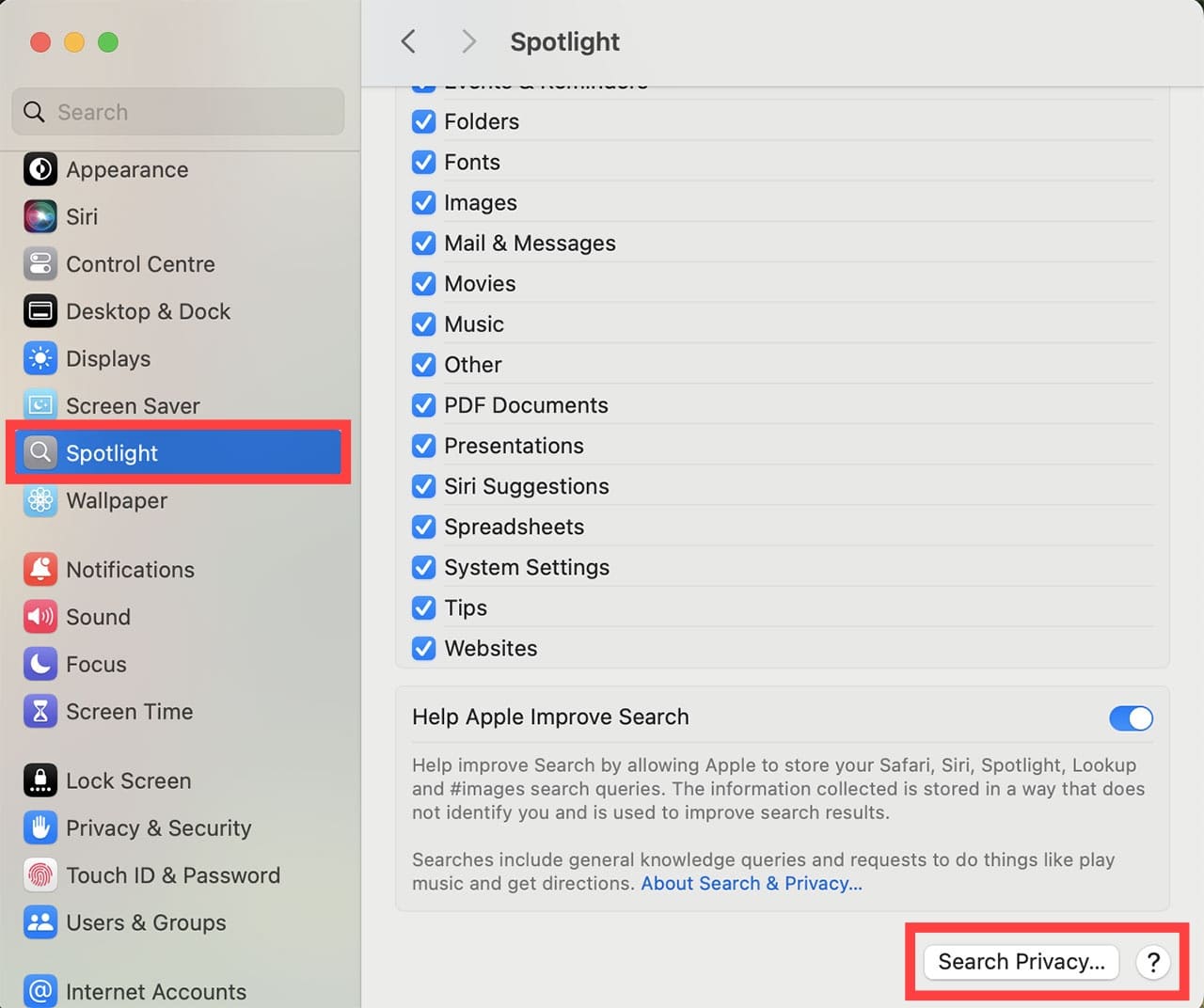 How to Hide App Results From Spotlight 8