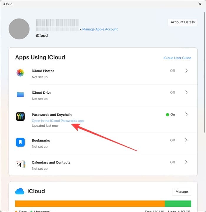 How to Set Up iCloud Passwords on a Windows PC 13