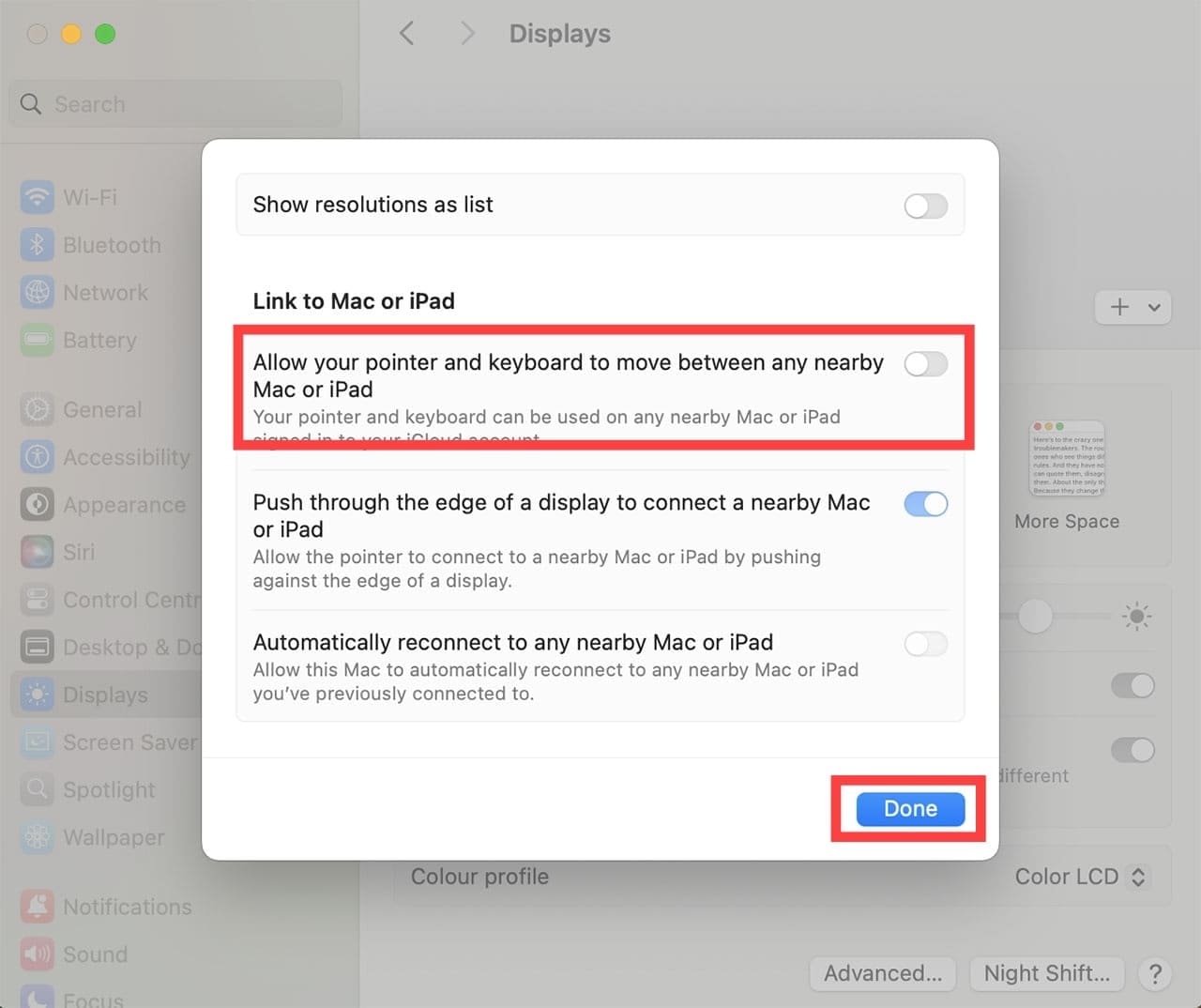 How to Stop Your Pointer From Moving to Other Macs and Apple Devices 3