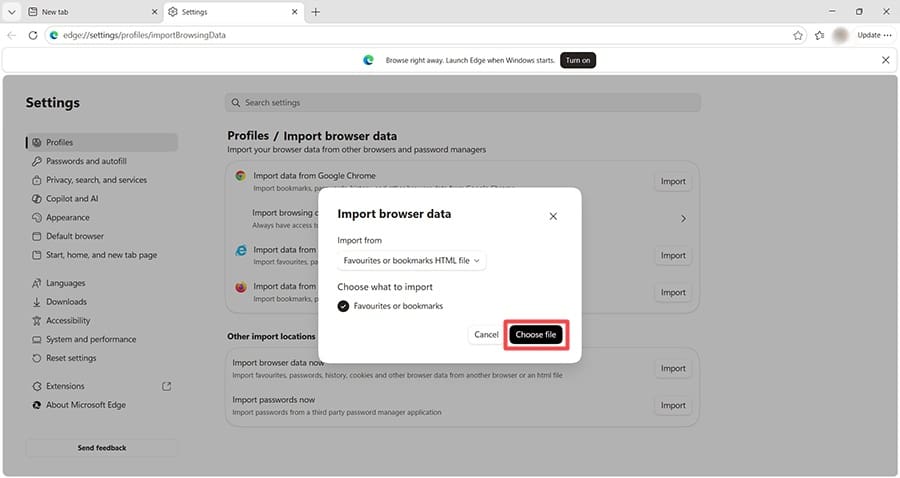 How to Share Safari and Edge Bookmarks Between Mac and Windows 6