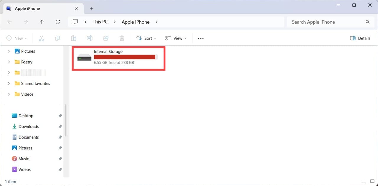 How to Access iPhone Files Directly From Windows File Explorer (Without iTunes) 5