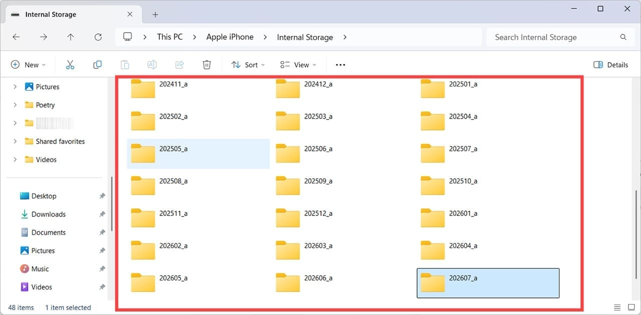 How to Access iPhone Files Directly From Windows File Explorer (Without iTunes) 6