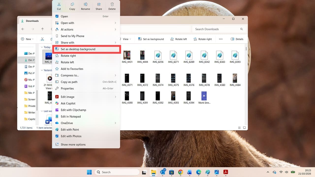 How to Set an iPhone Photo as Your Computer Wallpaper 10